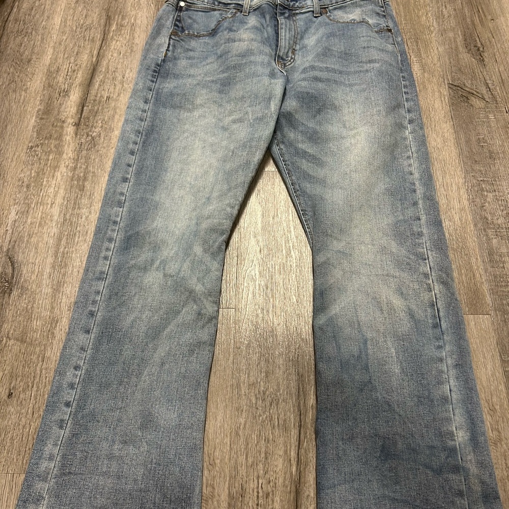 Wrangler Light Blue Bootcut Jeans for Men